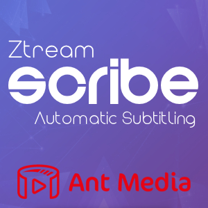 Scribe is a plugin for Ant Media Server that adds real-time speech-to-text transcription and WebVTT subtitle tracks to your live streams.