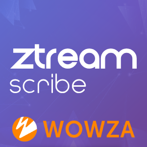 Scribe is a Wowza Streaming Engine module for automated subtitling, closed and open captions, with support for CTA-608/708 and WebVTT